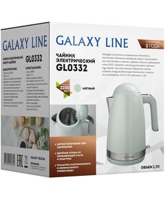 Купить Чайник Galaxy Line GL0332 1.7л. 2200Вт мятный корпус: металл/пластик, изображение 9 в компании Зеон