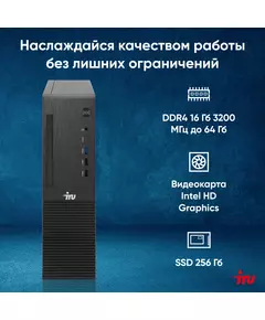 Купить ПК iRU 310SC SFF i3 12100 (3.3) 16Gb SSD256Gb UHDG 730 Windows 11 Professional GbitEth 200W черный, изображение 21 в компании Зеон