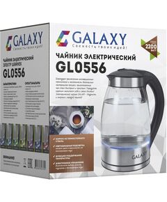 Купить Чайник Galaxy Line GL0556 1.8л. 2200Вт нержавеющая сталь/черный корпус: стекло/металл/пластик, изображение 15 в компании Зеон