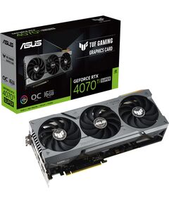 Купить Видеокарта Asus GeForce RTX 4070TI Super 16Gb PCI-E 4.0 256bit GDDR6X 2640/21000 HDMIx2 DPx3 HDCP RTL [TUF-RTX4070TIS-O16G-GAMING] в компании Зеон