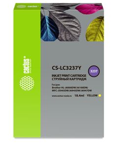 Купить Картридж струйный Cactus CS-LC3237Y желтый (18.4мл) для Brother HL-J6000DW/J6100DW в компании Зеон