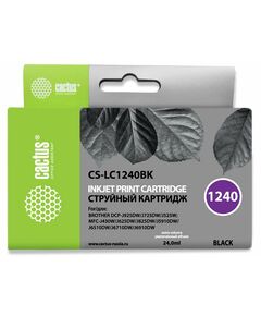 Купить Картридж струйный Cactus CS-LC1240BK черный (24мл) для Brother MFC-J6510/6910DW в компании Зеон