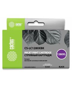 Купить Картридж струйный Cactus CS-LC1280XBK черный (62мл) для Brother MFC-J6510/6910DW в компании Зеон