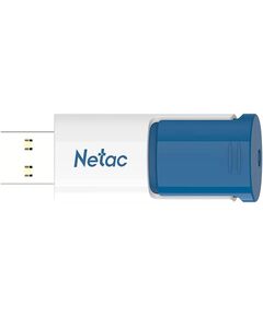 Купить Флеш-диск Netac 128Gb USB3.0 синий/белый [NT03U182N-128G-30BL] в компании Зеон