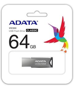 Купить Флеш-диск AData 64Gb USB2.0 серебристый [AUV250-64G-RBK], изображение 3 в компании Зеон