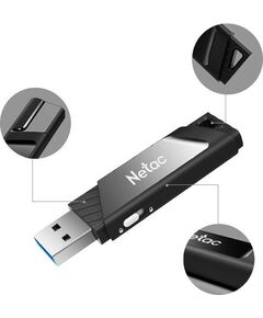 Купить Флеш-диск Netac 32Gb USB3.0 черный [NT03U336S-032G-30BK], изображение 6 в компании Зеон