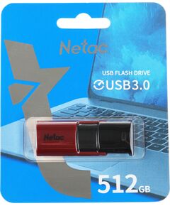 Купить Флеш-диск Netac 512Gb USB3.0 красный/черный [NT03U182N-512G-30RE], изображение 3 в компании Зеон