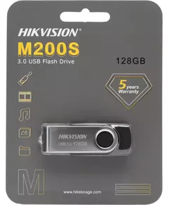 Купить Флеш-диск Hikvision 128Gb USB3.0 серебристый/черный [HS-USB-M200S/128G/U3], изображение 2 в компании Зеон