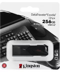 Купить Флеш-диск Kingston DataTraveler Exodia Onyx 256Gb USB3.2 черный [DTXON/256GB], изображение 3 в компании Зеон