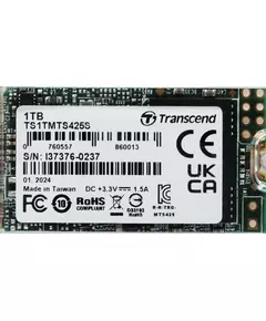 Купить SSD-накопитель Transcend 1Tb 425S SATA-III M.2 2242 0.3 DWPD [TS1TMTS425S] в компании Зеон