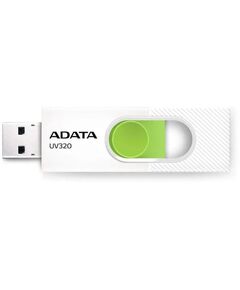 Купить Флеш-диск AData 64Gb USB3.2 белый/зеленый [AUV320-64G-RWHGN] в компании Зеон