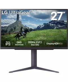 Купить ЖК-монитор LG UltraGear 27GS85Q-B 27" IPS LED 16:9 HDMI матовая HAS 400cd 178гр/178гр 2560x1440 200Hz FreeSync DP 2K USB 6.2кг черный [27GS85Q-B.ARUZ] в компании Зеон