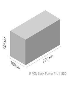 Купить Источник бесперебойного питания Ippon Back Power Pro II 800  480Вт 800ВА черный, изображение 4 в компании Зеон