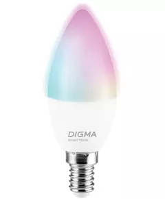 Купить Умная лампа Digma DiLight F1 E14 5Вт 470lm Wi-Fi [DLF1E14], изображение 8 в компании Зеон