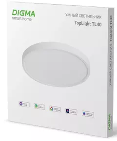 Купить Умный светильник Digma TL40 TopLight, потолочный, белый, изображение 5 в компании Зеон