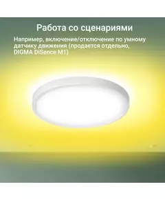 Купить Умный светильник Digma TL40 TopLight, потолочный, белый, изображение 2 в компании Зеон