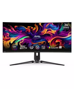 Купить ЖК-монитор MSI MAG 341CQP 34" QD OLED LED 21:9 HDMI матовая HAS 250cd 178гр/178гр 3440x1440 175Hz FreeSync Premium Pro DP UW USB 9.3кг черный [9S6-3DD04T-010], изображение 3 в компании Зеон