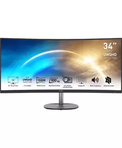 Купить ЖК-монитор MSI Pro MP341CQ 34" VA LED 1ms 21:9 HDMI M/M матовая 300cd 178гр/178гр 3440x1440 100Hz FreeSync DP 2K 7.7кг черный [9S6-3PB2CT-027] в компании Зеон