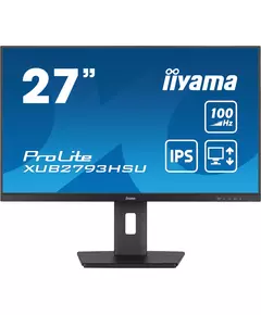 Купить ЖК-монитор Iiyama ProLite XUB2793HSU-B6 27" IPS LED 1ms 16:9 HDMI M/M матовая HAS Piv 250cd 178гр/178гр 1920x1080 100Hz DP FHD USB 5.4кг черный в компании Зеон