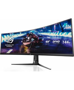 Купить ЖК-монитор Asus ROG Strix XG49VQ 49" VA LED 32:9 HDMI M/M матовая HAS Piv 450cd 3840x1080 144Hz FreeSync 2 DP FHD USB 12.2кг черный [90LM04H0-B01170], изображение 2 в компании Зеон