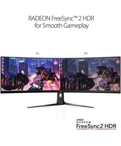 Купить ЖК-монитор Asus ROG Strix XG49VQ 49" VA LED 32:9 HDMI M/M матовая HAS Piv 450cd 3840x1080 144Hz FreeSync 2 DP FHD USB 12.2кг черный [90LM04H0-B01170], изображение 8 в компании Зеон