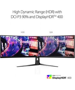 Купить ЖК-монитор Asus ROG Strix XG49VQ 49" VA LED 32:9 HDMI M/M матовая HAS Piv 450cd 3840x1080 144Hz FreeSync 2 DP FHD USB 12.2кг черный [90LM04H0-B01170], изображение 9 в компании Зеон