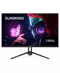 Купить ЖК-монитор SunWind SUN-M27BA108 27" IPS 16:9 HDMI матовая 280cd 178гр/178гр 2560x1440 144Hz G-Sync DP FHD 4.2кг черный в компании Зеон