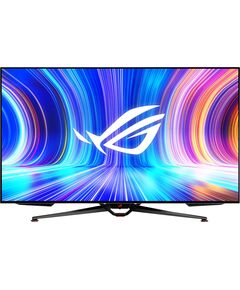 Купить ЖК-монитор Asus ROG Swift PG48UQ 47.53" OLED LED 16:9 HDMI M/M матовая HAS 450cd 178гр/178гр 3840x2160 138Hz G-Sync DP SPDIF 4K USB 16.2кг черный [90LM0840-B01970] в компании Зеон