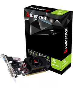 Купить Видеокарта BioStar GeForce GT 730 2Gb PCI-E 128bit GDDR3 700/1333 DVIx1 HDMIx1 CRTx1 HDCP RTL low profile (GT730-2GB D3 LP (GF108)) [VN7313THX1] в компании Зеон