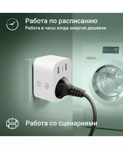 Купить Умная розетка Digma DiPlug 500 EU Wi-Fi белый [DPL500], изображение 2 в компании Зеон