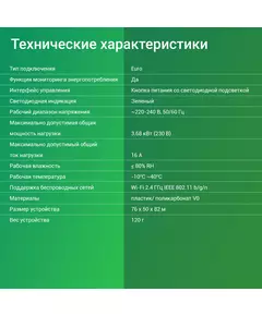 Купить Умная розетка Digma DiPlug 500 EU Wi-Fi белый [DPL500], изображение 16 в компании Зеон