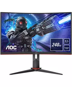 Купить ЖК-монитор AOC C32G2ZE 31.5" VA LED 1ms 16:9 HDMI матовая 300cd 178гр/178гр 1920x1080 240Hz DP FHD 6.98кг черный/красный в компании Зеон