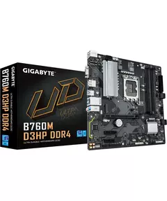 Купить Материнская плата GigaByte B760M D3HP DDR4 LGA1700 Intel B760 4xDDR4 mATX AC`97 8ch(7.1) GbLAN RAID+VGA+HDMI+DP в компании Зеон