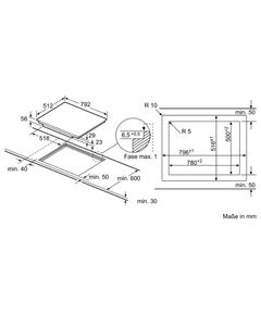 Купить Индукционная варочная поверхность BOSCH PXE801DC1E черный, изображение 2 в компании Зеон