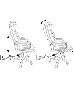 Купить Кресло руководителя Бюрократ CH-824/ALFA44 Fabric серый Alfa 44 крестов. пластик, изображение 5 в компании Зеон