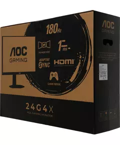 Купить ЖК-монитор AOC Gaming 24G4X/01 23.8" IPS LED 16:9 HDMI M/M матовая HAS Piv 1300:1 300cd 170гр/160гр 1920x1080 180Hz DP FHD черный, изображение 23 в компании Зеон