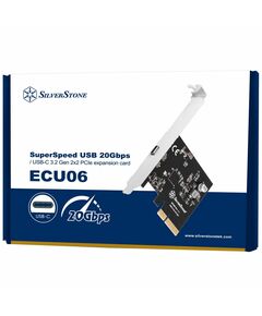 Купить Контроллер SilverStone SST-ECU06 SuperSpeed USB 20Gbps / USB-C 3.2 Gen 2x2 PCIe expansion card [G56ECU060000010], изображение 2 в компании Зеон