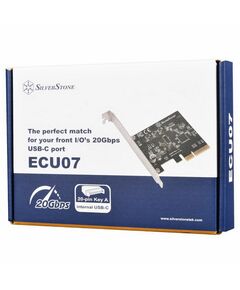 Купить Контроллер SilverStone SST-ECU07 SuperSpeed USB 20Gbps / internal USB-C Key-A 3.2 Gen 2x2 PCIe expansion card [G56ECU070000010], изображение 4 в компании Зеон