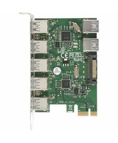 Купить Контроллер Exegate EXE-317 PCI-E x1 v2.0, 5*USB3.0 ext. + 2*USB3.0 int., разъем доп.питания, VIA Labs Chipset VL805, изображение 4 в компании Зеон