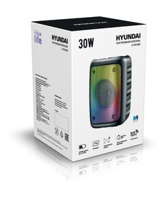 Купить Колонка портативная Hyundai H-PS1006 черный 30W 1.0 BT 10м 1500mAh, изображение 14 в компании Зеон