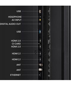 Купить ЖК-телевизор Hisense 65UXKQ 65"  темно-серый 4K Ultra HD 120Hz DVB-T DVB-T2 DVB-C DVB-S DVB-S2 USB WiFi Smart TV, изображение 10 в компании Зеон