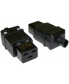 Купить Вилка Lanmaster LAN-IEC-320-C19 IEC 60320 C19 16A 250V black в компании Зеон