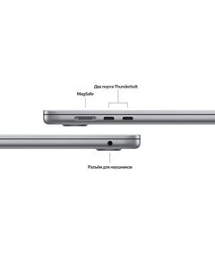 Купить Ноутбук Apple MacBook Air A3114 M3 8 core 16Gb SSD512Gb/10 core GPU 15.3" Liquid Retina (2880x1864) Mac OS grey space WiFi BT Cam [MXD13LL/A], изображение 7 в компании Зеон