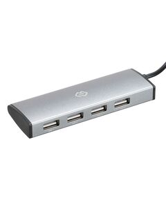 Купить Разветвитель Digma HUB-4U2.0-UC-DS 4 порта USB-C, серебристый, изображение 2 в компании Зеон