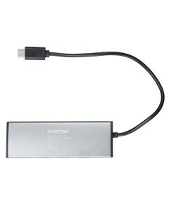 Купить Разветвитель Digma HUB-4U2.0-UC-DS 4 порта USB-C, серебристый в компании Зеон