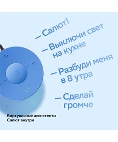 Купить Умная колонка Sber Boom Mini Салют голубой 5W 1.0 BT/Wi-Fi [SBDV-00095L], изображение 8 в компании Зеон