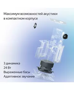 Купить Умная колонка Яндекс Станция Миди Алиса оранжевый 24W 1.0 BT/Wi-Fi 10м [YNDX-00054ORG], изображение 6 в компании Зеон