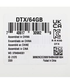 Купить Флеш-диск Kingston DataTraveler Exodia 64Gb USB3.2 черный/голубой [DTX/64GB], изображение 5 в компании Зеон