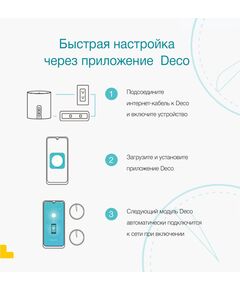 Купить Домашняя Mesh Wi-Fi 6 система TP-Link Deco X50(2-pack) AX3000, 2 устройства, изображение 8 в компании Зеон