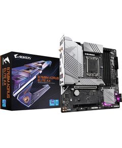 Купить Материнская плата GigaByte B760M AORUS ELITE AX Soc-1700 Intel B760 4xDDR5 mATX AC97 8ch(7.1) 2.5Gg RAID+HDMI+DP, изображение 6 в компании Зеон